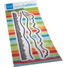 CR1583 Metal Die Marianne Design - CrafTables - Slimline Grass-horizons-clouds
