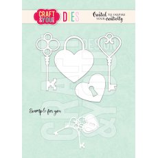 CW165 CUT DIES - Keys with the padlock - Craft&You Design