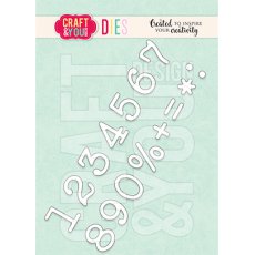 CW166 CUT DIES - Numbers - Craft&You Design