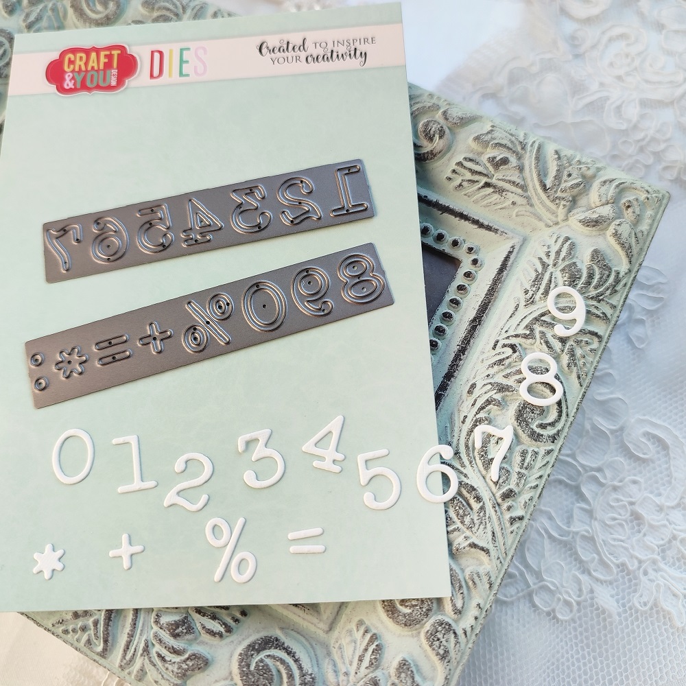 CW166 CUT DIES - Numbers - Craft&You Design