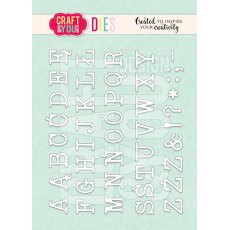 CW167 CUT DIES - Alphabet Big Letters - Craft&You Design