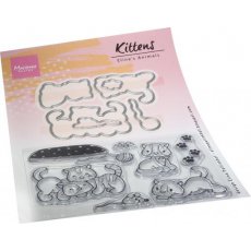 EC0194 ELINE'S ANIMALS - KITTENS - STAMP & DIE SET 