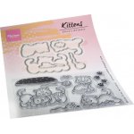 EC0194 ELINE'S ANIMALS - KITTENS - STAMP & DIE SET