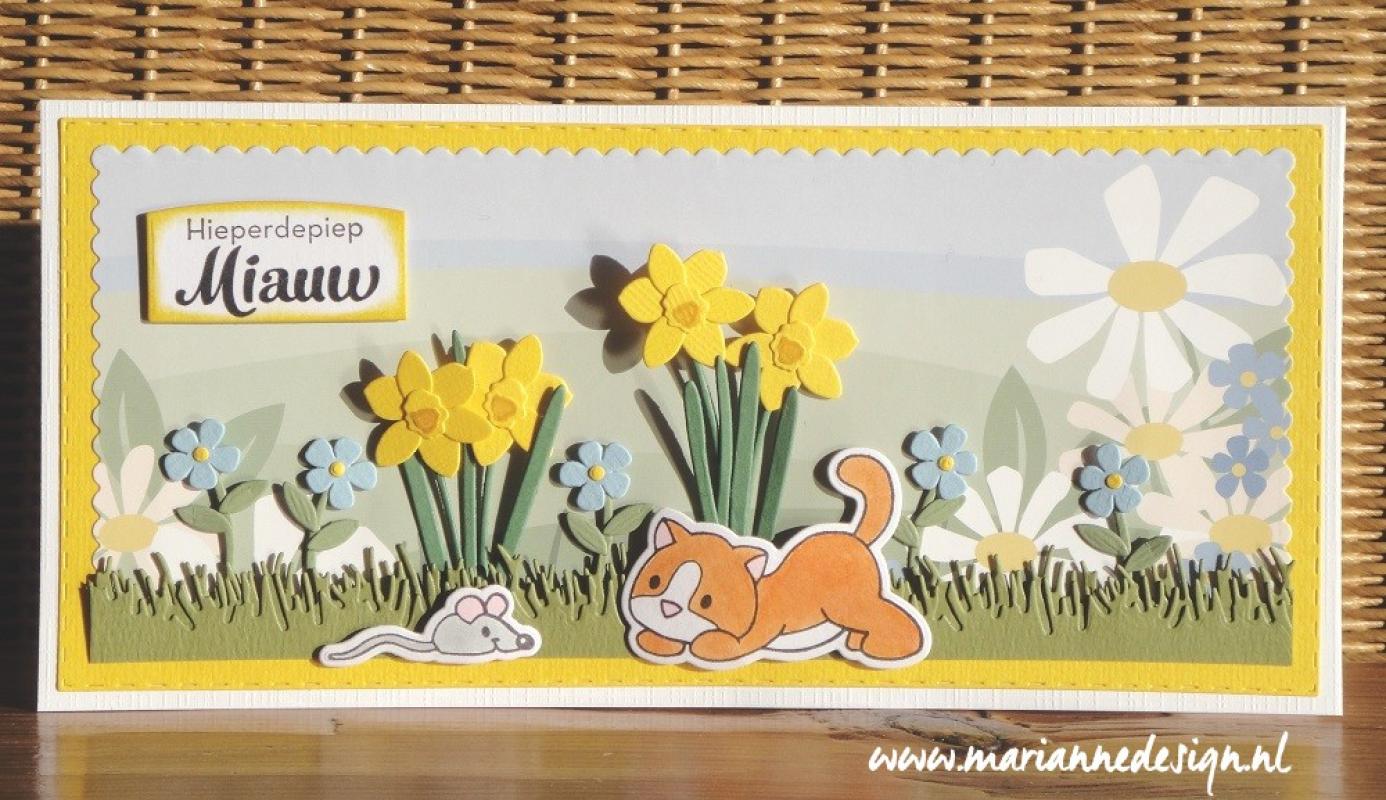 EC0194 ELINE'S ANIMALS - KITTENS - STAMP & DIE SET