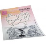 EC0195 Eline's Storks and Babies- STAMP & DIE SET