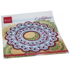 LR0754 Metal Die Marianne Design - Creatable - Paw Prints Circle