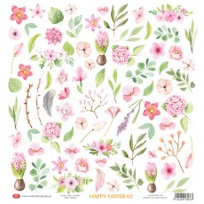 CP-HE02 One-sided paper-elements-Craft & You Design 30.5x30.5 Happy Easter 02