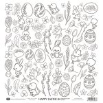 CP-HE04 Watercolor paper-Craft & You Design 30.5x30.5 Happy Easter 04