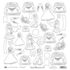 CP-SM09 Watercolor paper-Craft & You Design 30.5x30.5 Sweet Memories 09