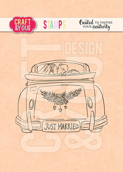 CS020 Clear Stamp - Wedding Car - Sweet Memories