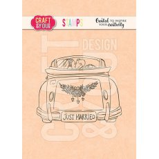 CS020 Clear Stamp - Wedding Car - Sweet Memories