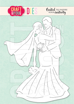 CW158 CUT DIES - Young Couple with the Veil - Craft&You Design