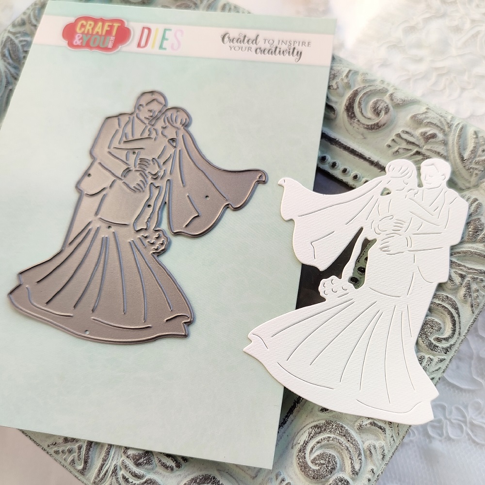CW158 CUT DIES - Young Couple with the Veil - Craft&You Design