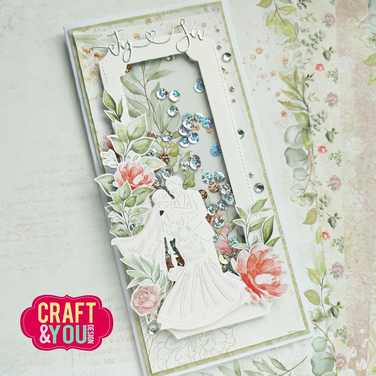 CW158 CUT DIES - Young Couple with the Veil - Craft&You Design