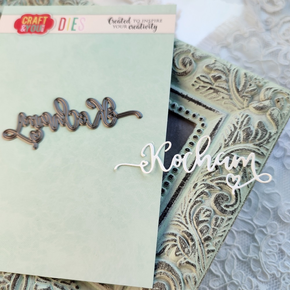 CW163 CUT DIES - Kocham - Craft&You Design
