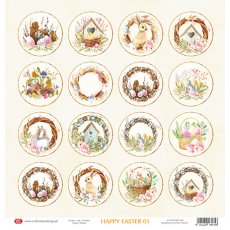 CP-HE01 One-sided paper-elements-Craft & You Design 30.5x30.5 Happy Easter 01