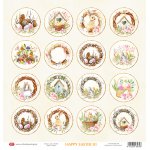 CP-HE01 One-sided paper-elements-Craft & You Design 30.5x30.5 Happy Easter 01