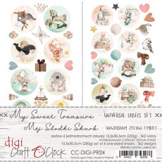 CC-DIGI-PR24 ZESTAW ETYKIET - 24 - MY SWEET TREASURE