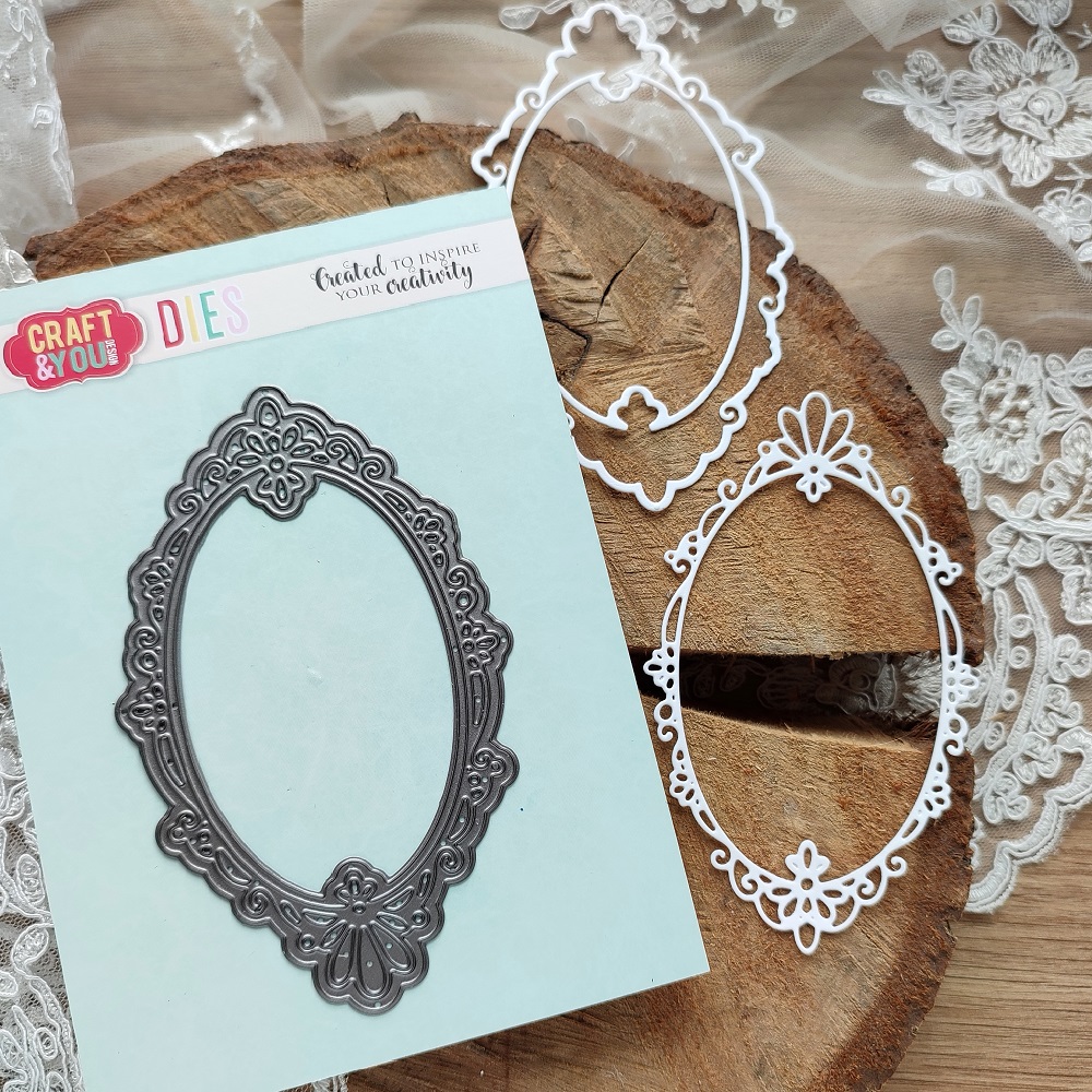CW170 CUT DIES - Oval Frame - Craft&You Design