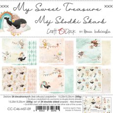 CC-C46-MST-09  MY SWEET TREASURE - A SET OF PAPERS 15,25X15,25CM