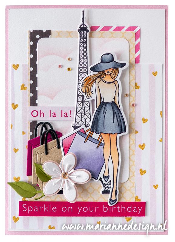 LR0758 Metal Die Marianne Design - Creatable - SHOPPING BAGS
