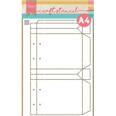PS8120 Mask Marianne Design - Craft stencil - A4 - SHOPPING BAG