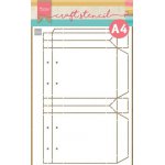 PS8120 Mask Marianne Design - Craft stencil - A4 - SHOPPING BAG