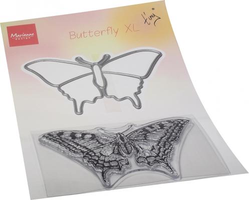 TC0894 TINY'S BUTTERFLY XL STAMP AND DIE SET