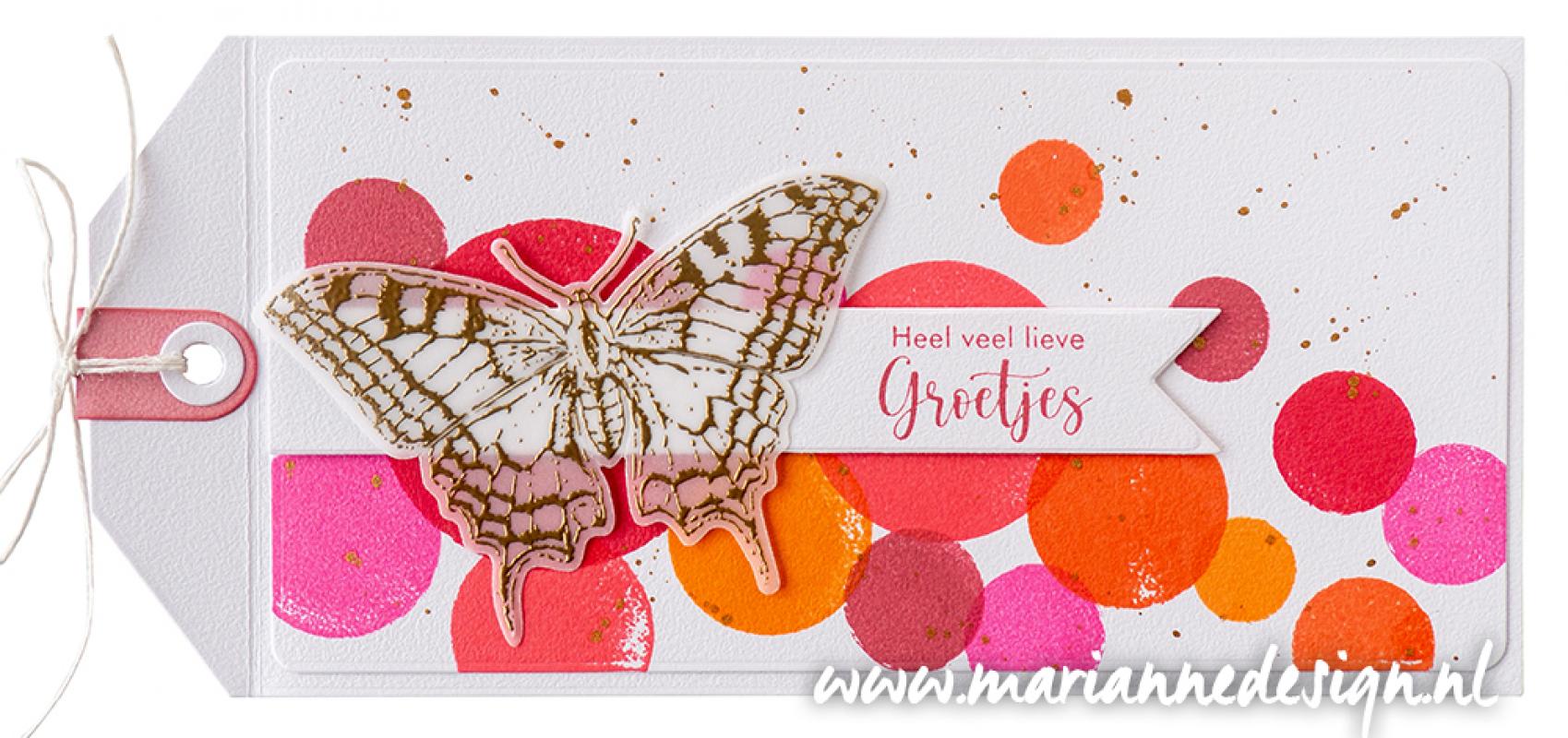 TC0894 TINY'S BUTTERFLY XL STAMP AND DIE SET