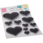 CS1093 COLORFUL SILHOUETTES - BASIC HEARTS