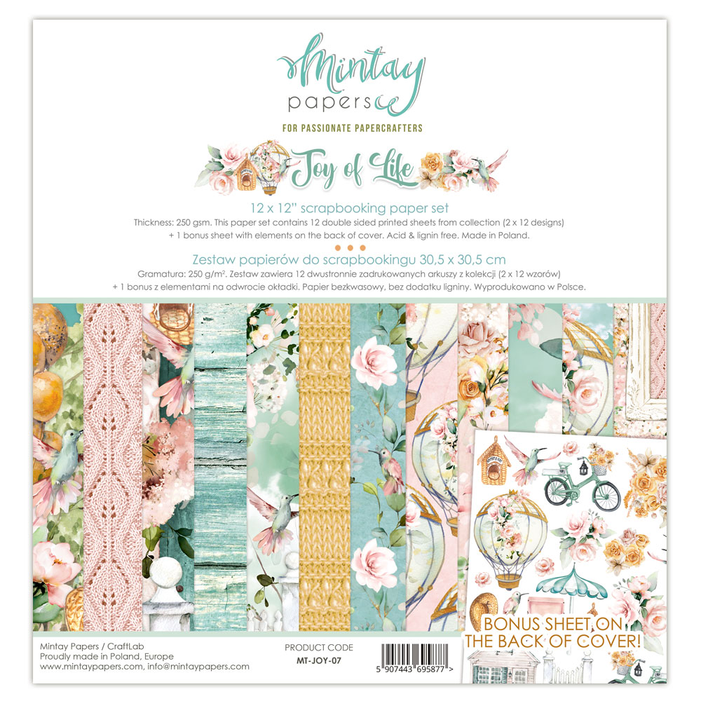 MT-JOY-07 Joy of Life - paper set 30.5x30.5cm