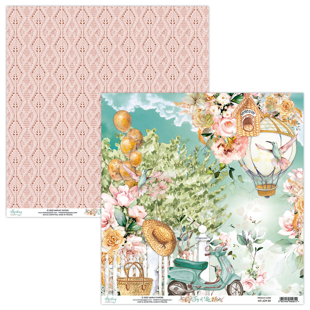 MT-JOY-07 Joy of Life - paper set 30.5x30.5cm