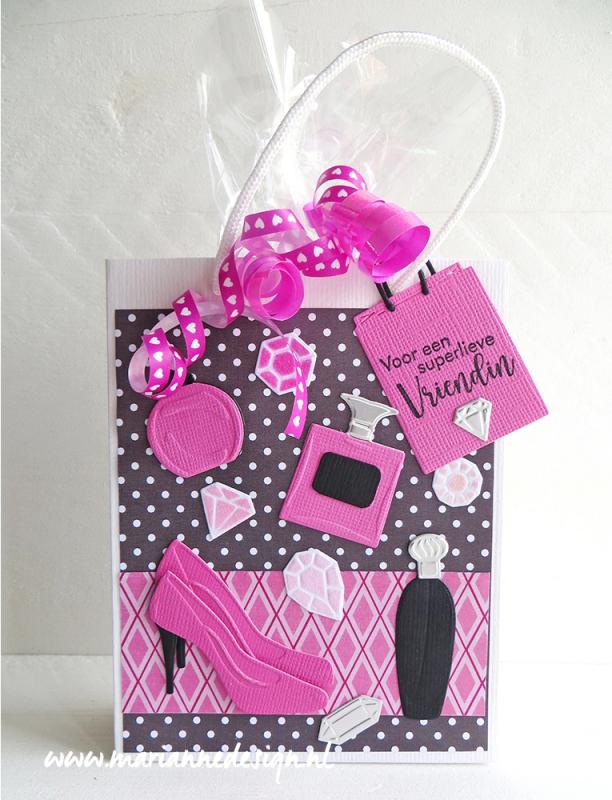 PS8120 Mask Marianne Design - Craft stencil - A4 - SHOPPING BAG