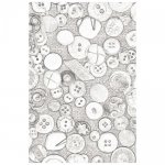 665728 Sizzix 3-D Sizzix 3-D Textured Impressions Embossing Folder - Vintage Buttons by Eileen Hull