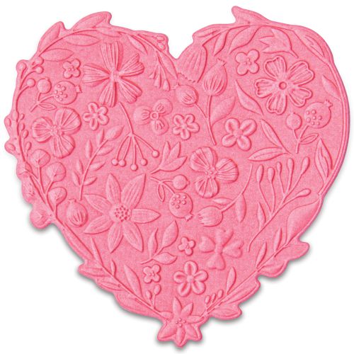 665743 Sizzix • 3-D impresslits embossing folder Floral heart