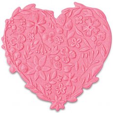 665743 Sizzix • 3-D impresslits embossing folder Floral heart