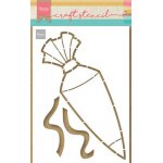 PS8122 Mask Marianne Design - Craft stencil - A5 - Smoothie Cup by Marleen