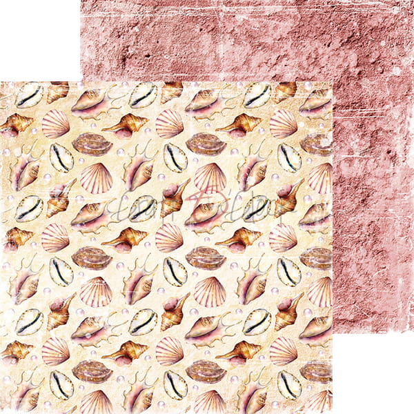 CC-C47-SG-00 SEASIDE GREETINGS - A SET OF PAPERS 30,5x30,5cm