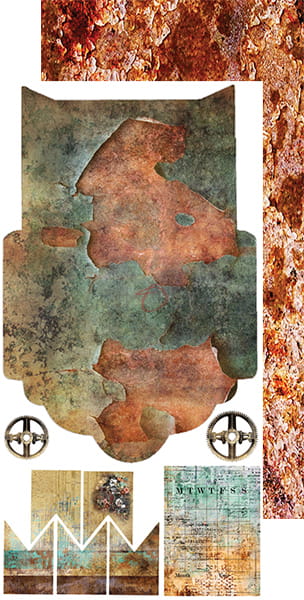 CC-MM17-WFR-10 WINGS OF FREEDOM - JUNK JOURNAL SET