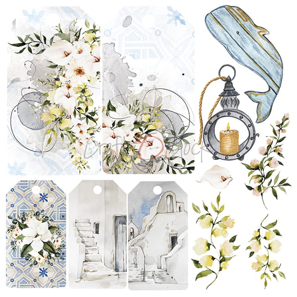 CC-MM18-AW-08 AFTERNOON WALK A SET OF PAPERS 15,25X15,25CM