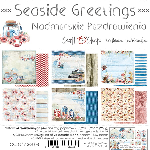 CC-C47-SG-08 TRAIL OF SILENCE A SET OF PAPERS 15,25X15,25CM