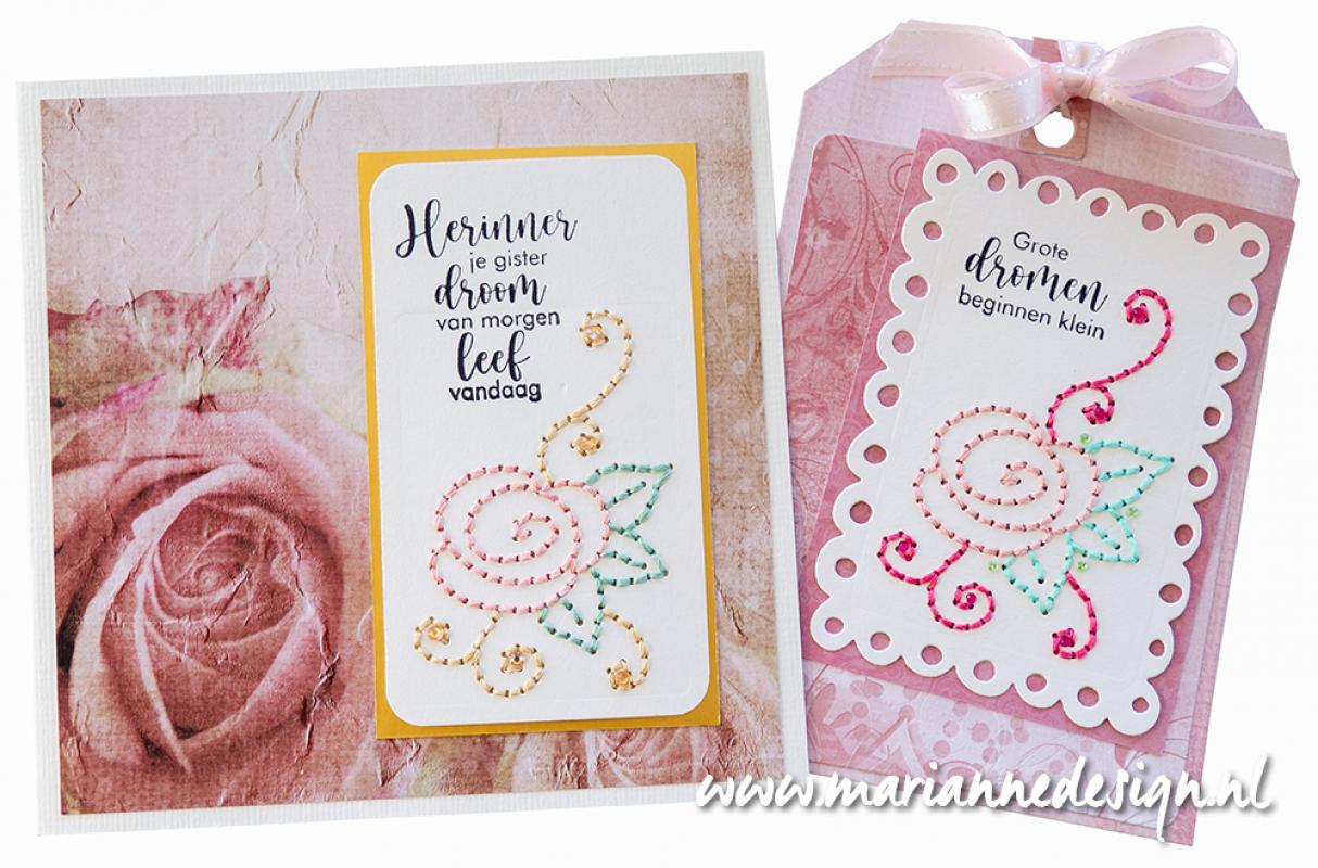 PA4154 Metal Die Marianne Design - Craftable plus - Rose Corner