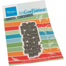 CR1594 Cutting Die Marianne Design - CrafTables - Alphabet