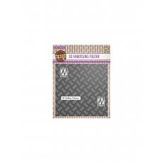 EF3D024 3D Embossing folders square frame "stripe pattern-1"