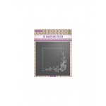 EF3D041 3D Embossing folders square frame "blossom"