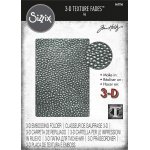 665766 Sizzix 3-D Textured Impressions Embossing Folder - "Cracked Leather"
