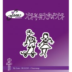 BLS1205 CLEARSTAMP By Lene - "Matchstick - Teenagers"