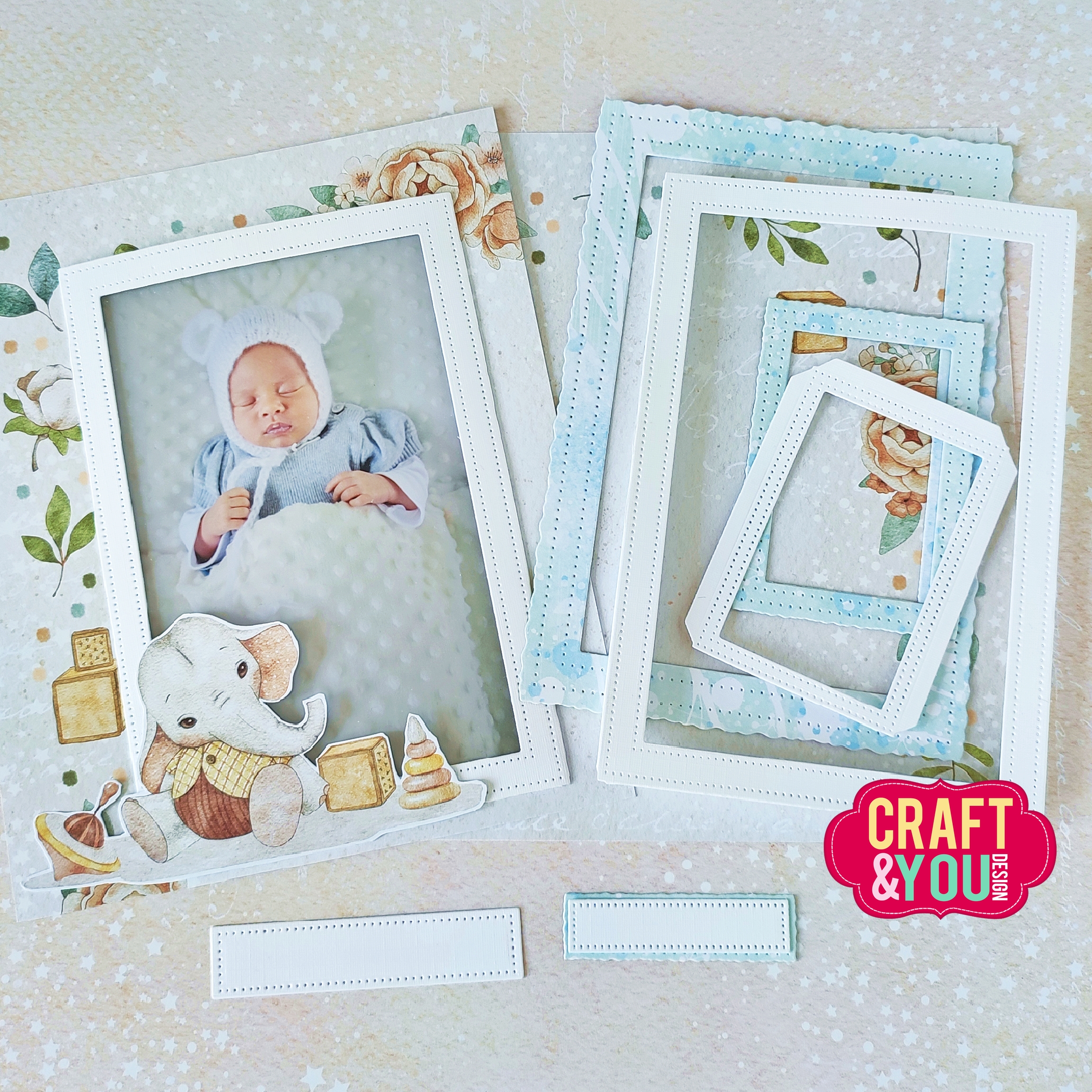 CW184 Cutting Die - Old Frames - Craft&You Design