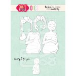 CW181 Cutting Die - Pregnant Woman - Craft&You Design