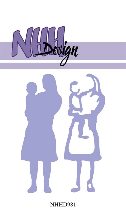 NHHD981 Dies NHH Design - "Layered Dies - Woman with child"